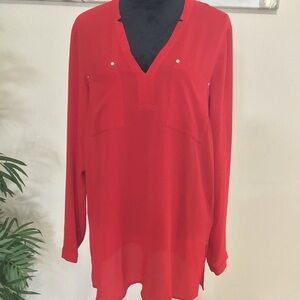 Michael Kors Red Women’s shirt/blouse Large